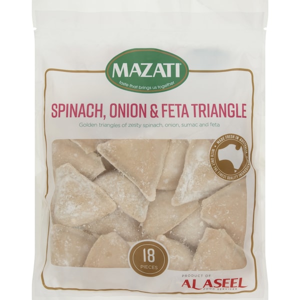 Mazati Spinach Onion and Feta Triangle 18 pack