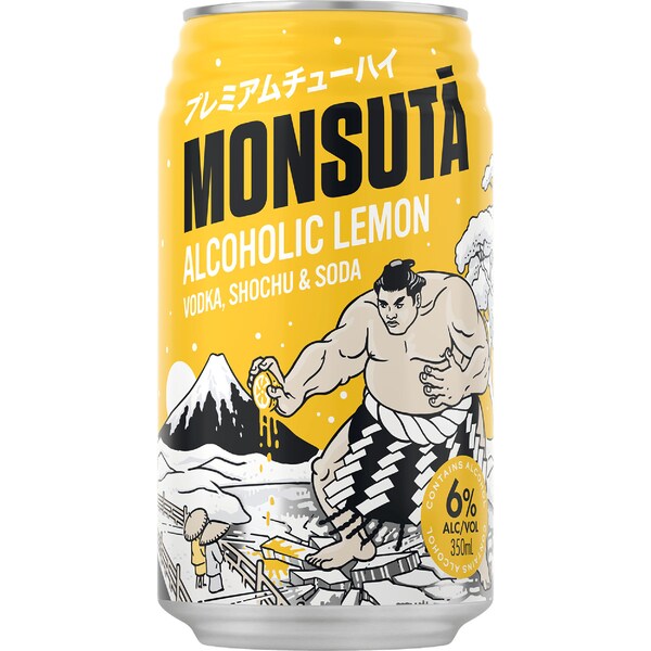 Monsuta Lemon Chuhai 6.0 Cans 350mL