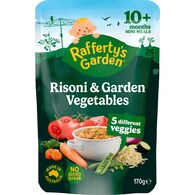 Rafferty's Garden Baby Food Pouch Risoni Pasta & Garden Vegetables 10+ Months