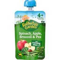 Rafferty's Garden Baby Food Pouch Spinach Apple Broccoli & Pea 4+ Months