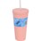 Armada Reusable Tumbler With Straw Assorted each