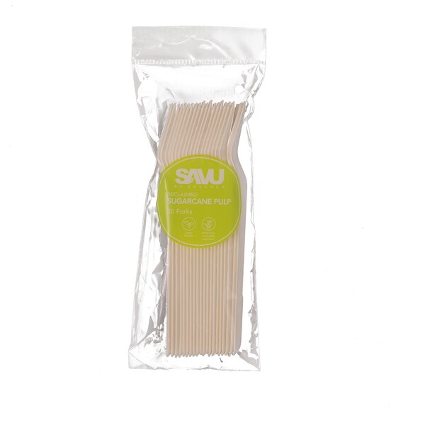 Savu Sugarcane Pulp Forks 20 Pack