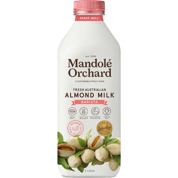 Mandole Orchard Barista Activated Almond Milk 1L