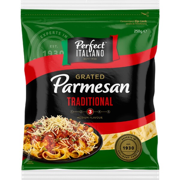 Perfect Italiano Parmesan Cheese Grated 250g