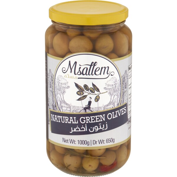 Msallem Green Olives 1kg