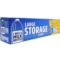 I Was A Milk Bottle Latge Storage Resealable Slider Bags