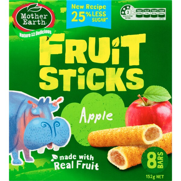 Mother Earth Fruit Sticks Apple 152g