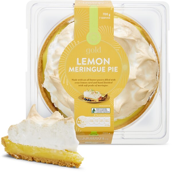 Woolworths Gold Lemon Meringue Pie 700G