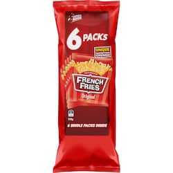 French Fries Potato Chips Multipack Lunch Box School Snacks Gluten Free 6 pack