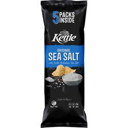 Kettle Sea Salt Potato Chips Multipack School Snacks 5 pack