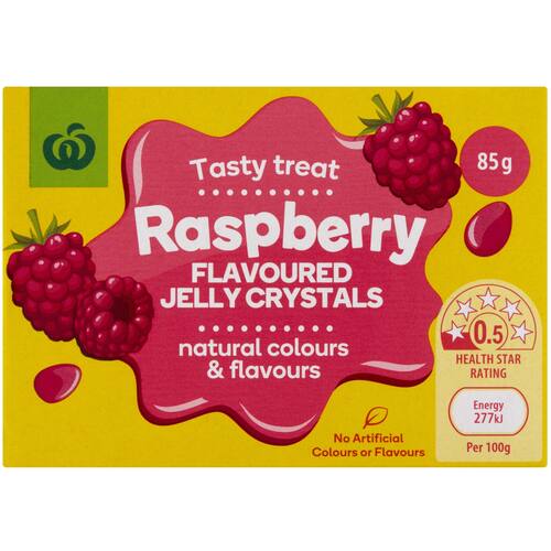 Woolworths Jelly Raspberry 85g bunch