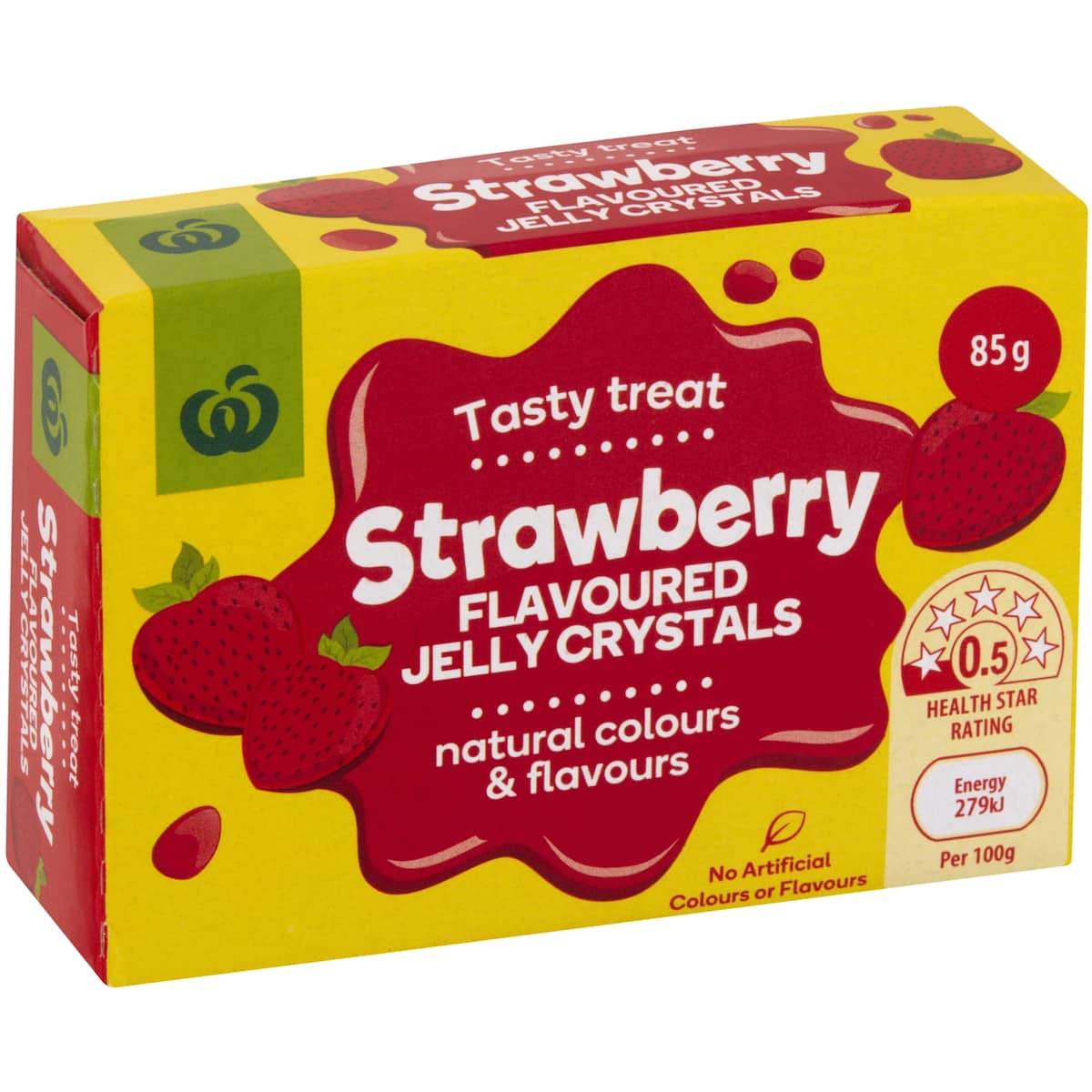 Woolworths Jelly Strawberry 85g bunch