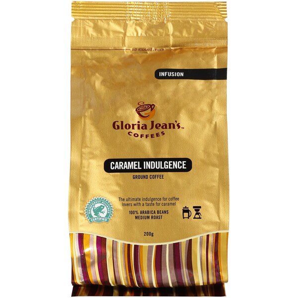 Gloria Jean's Coffees Ground Coffee Caramel 200g