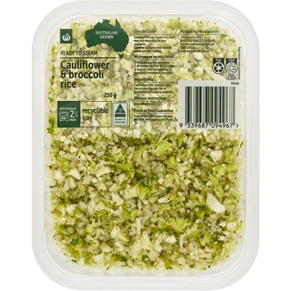 Woolworths Cauliflower & Broccoli Rice 250g