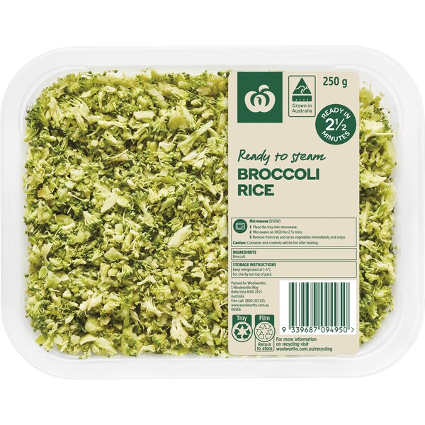 Woolworths Broccoli Rice 250g