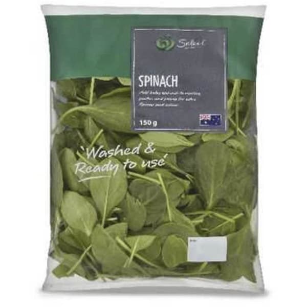 Woolworths Baby Spinach Salad  160g Bag
