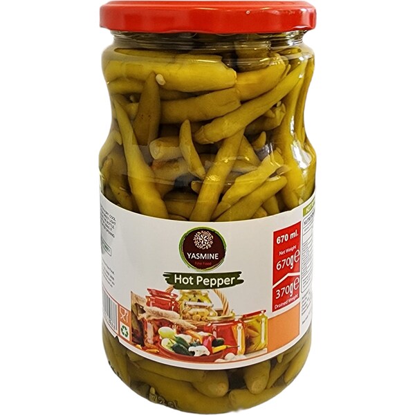 Yasmine Hot Pepper Pickles 670g