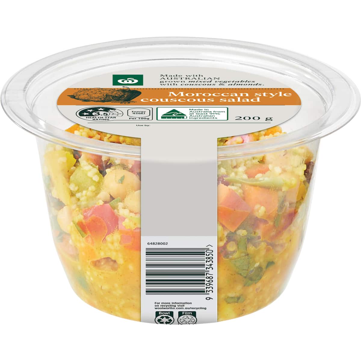 Woolworths Moroccan Style Couscous Salad 200g bunch