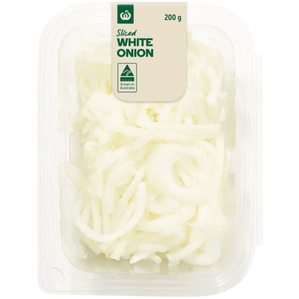 Woolworths Sliced White Onion 200g