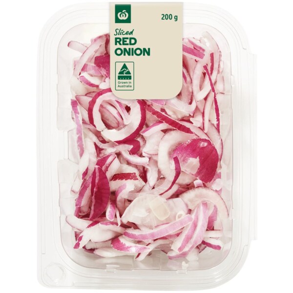 Woolworths Sliced Red Onion 200g