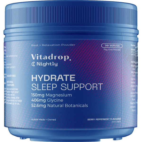 Vitadrop Hydrate Sleep Support Berry Peppermint Tub 75g