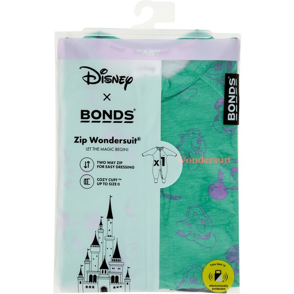 Bonds Disney Mickey & Friends Zip Wondersuit Size 2 Each