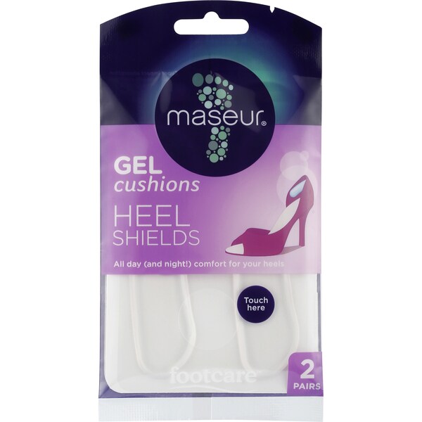 Maseur Gel Heel Shield Footcare 2pairs