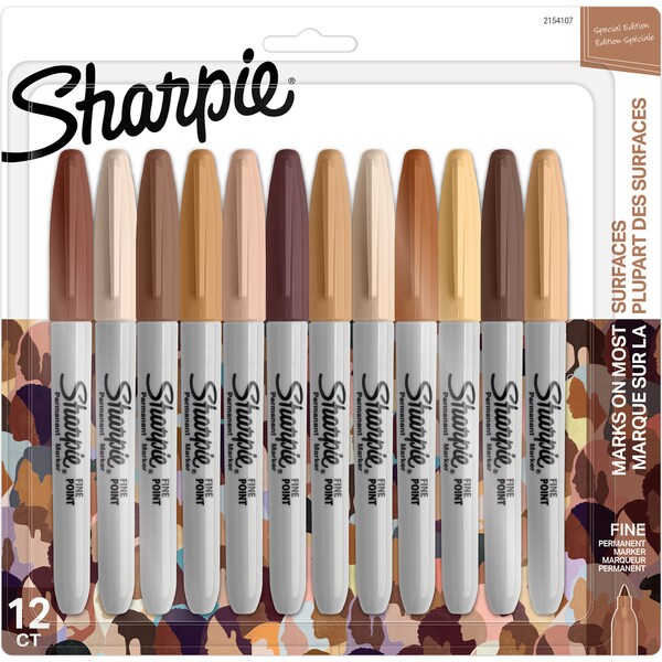 Sharpie Fine Point Permanent Markers Assorted Colours 12 pack