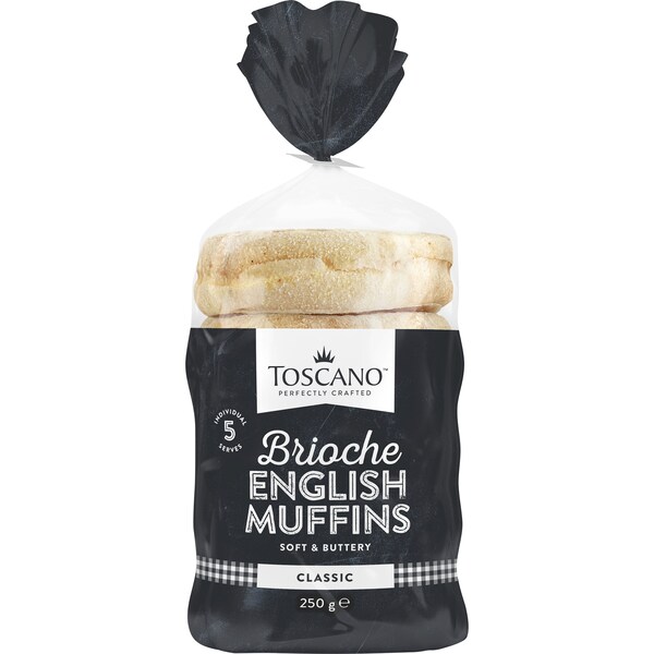 Toscano Brioche English Muffins Classic 5 pack
