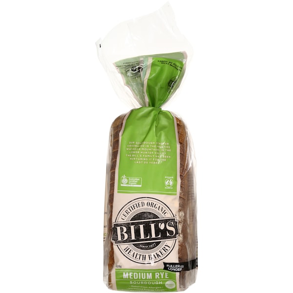 Bill's Healthy Bakery Medium Rye Sourdough 620g