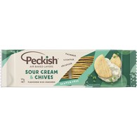Peckish Rice Crackers Sour Cream & Chives