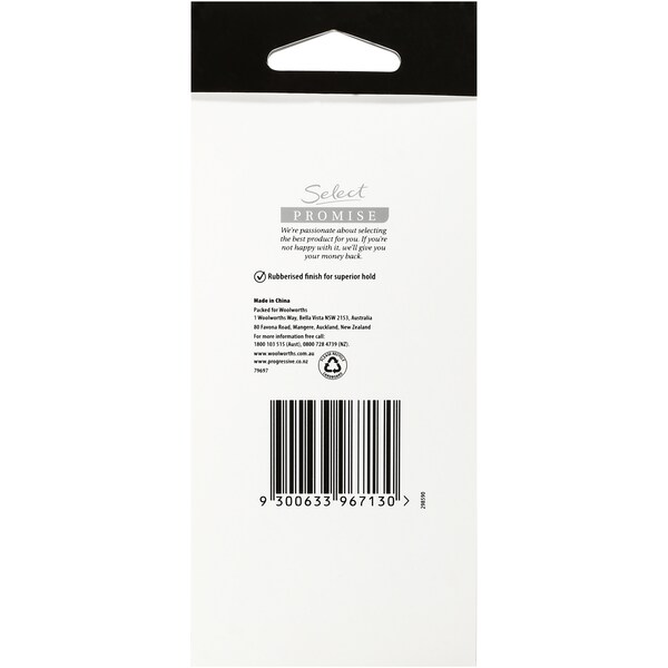 Woolworths Select Hair Clip Black Sectioning 2pk