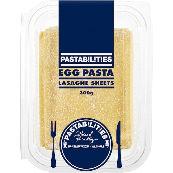 Pastabilities Egg Pasta Lasagne Sheets 300g