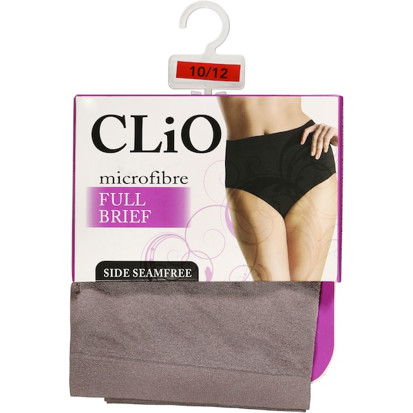 Clio Plain Full Brief Underwear Assorted Colours 10-12 Each