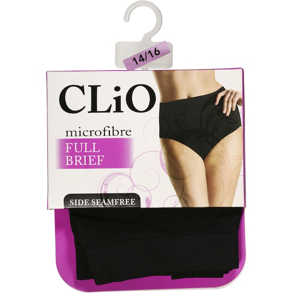 Clio Plain Basic Full Brief Assorted Colours 14-16 Each