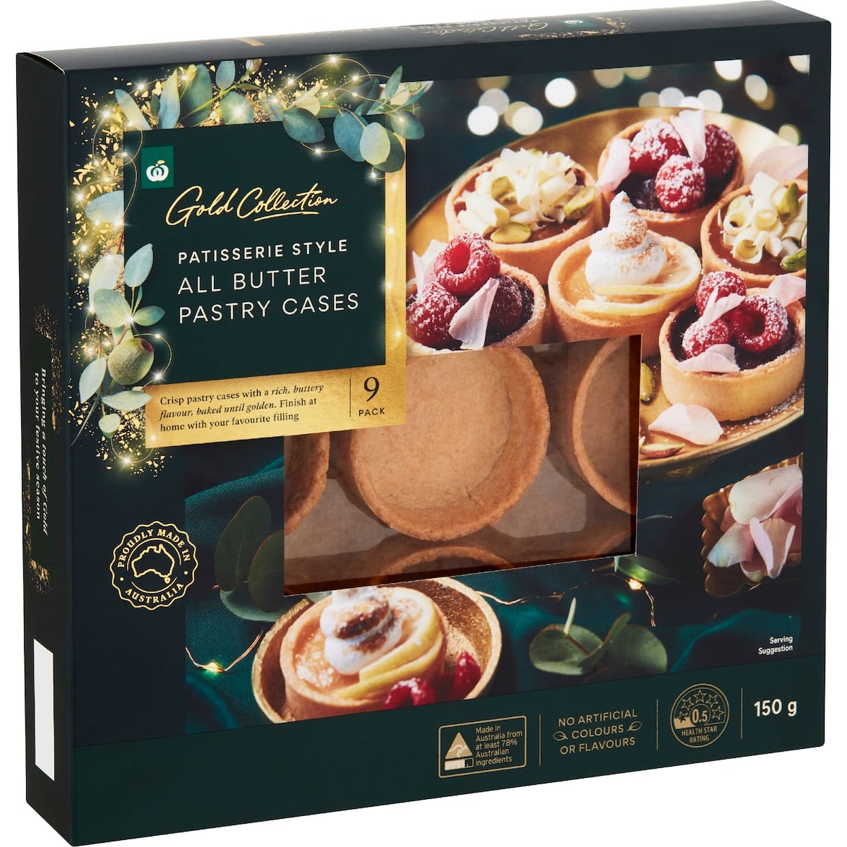 Woolworths Gold All Butter Pastry Cases 9 Pack bunch