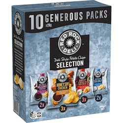 Red Rock Deli Potato Chips Lunchbox Snacks Assorted Multipack 10 pack