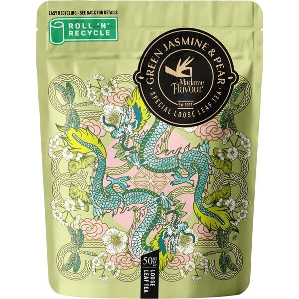 Madame Flavour Loose Leaf Tea Green Jasmine & Pear 50g