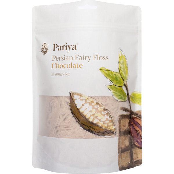 Pariya Pashmak Persian Fairy Floss Chocolate 200g