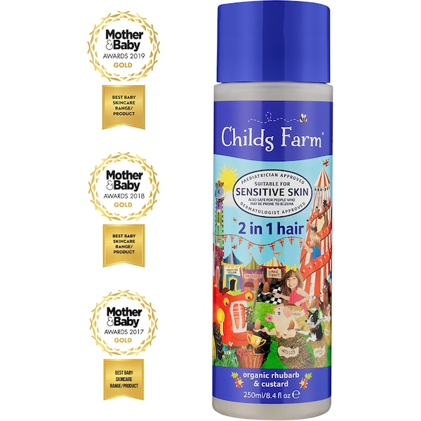 Childs Farm 2 In 1 Shampoo & Conditioner Rhubarb And Custard 250ml