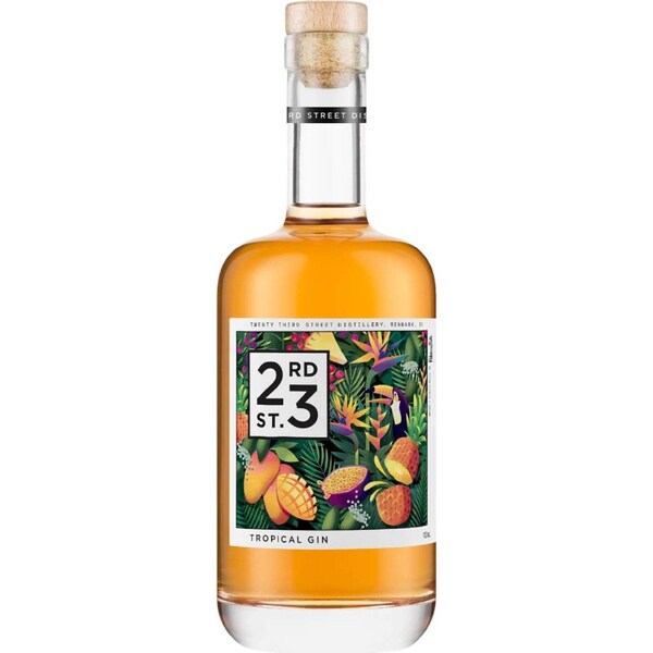 23rd Street Distillery Tropical Gin Bottle 700mL
