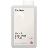 Thankyou. Hand & Body Wash Refill Geranium Rose & Wood