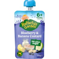 Rafferty's Garden Blueberry & Banana Custard Baby Food Pouch 6+ Months
