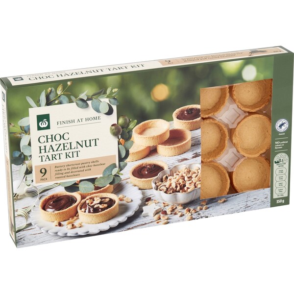 Woolworths Choc Hazelnut Tart Kit 9 Pack