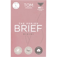 TOM Organic The Period Brief Bikini Moderate Flow Size Large