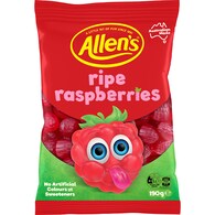 Allen's Ripe Raspberries Lollies Bag