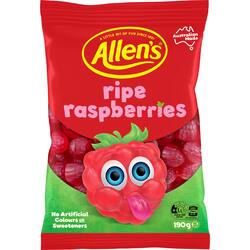 Allen's Ripe Raspberries Lollies Bag 190g
