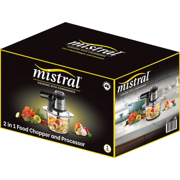 Mistral 2 In 1 Food Processor Chopper each