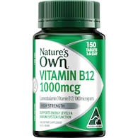 Nature's Own Vitamin B12 1000mcg Tablets For Energy