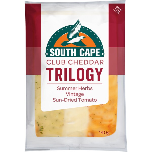 South Cape Trilogy Herb Sundried Vintage Cheddar Cheese 140g